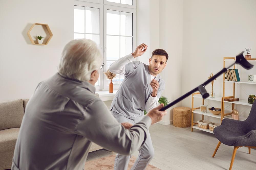 what do nursing homes do with violent patients